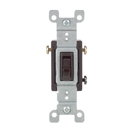 Leviton Leviton 15 amps Toggle Switch Brown 1 pk 01453-0CP